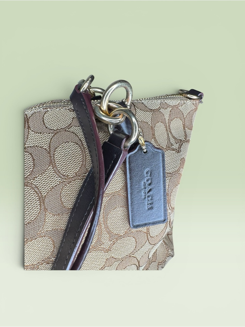 Coach Small Kelsey Satchel Signature Jacquard - Picture 7 of 10